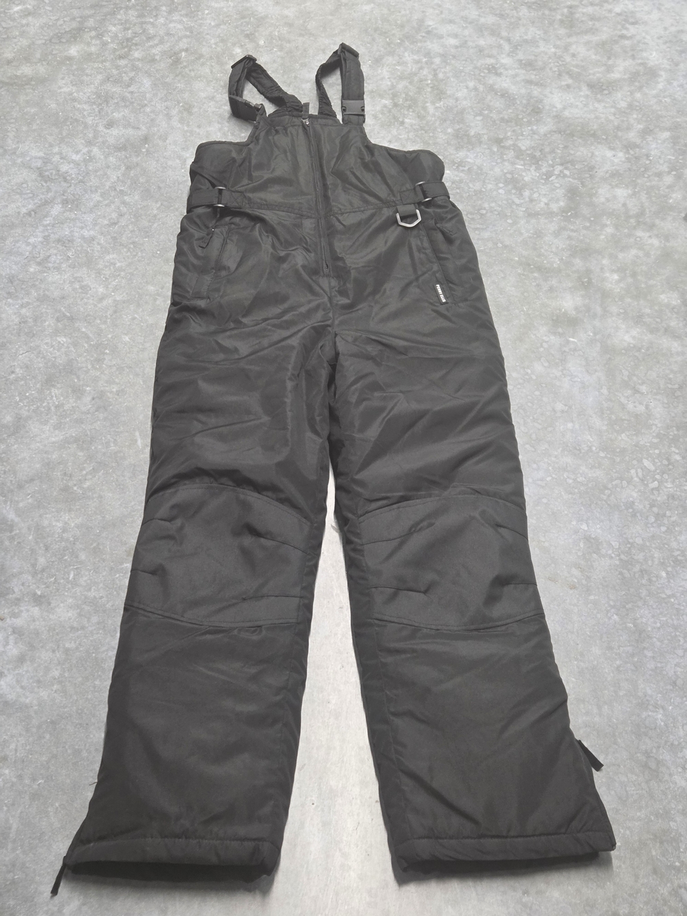 Perry Ellis Kids Black Snow Overalls Bibs Winter Gorpcore Outdoorsy Size 12/14